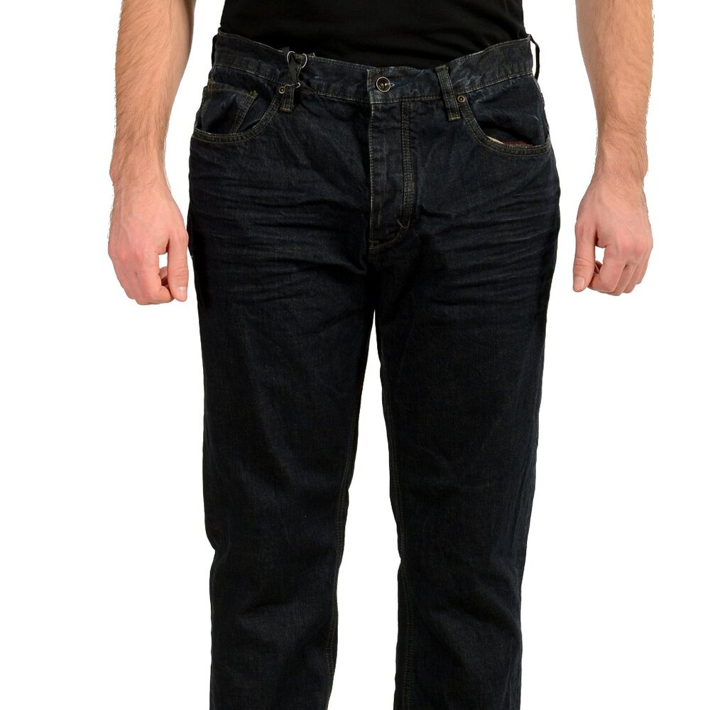 Converse Men's "Chuckin Slim" 5 Pockets Dark Blue Wash Jeans US 36 IT 52